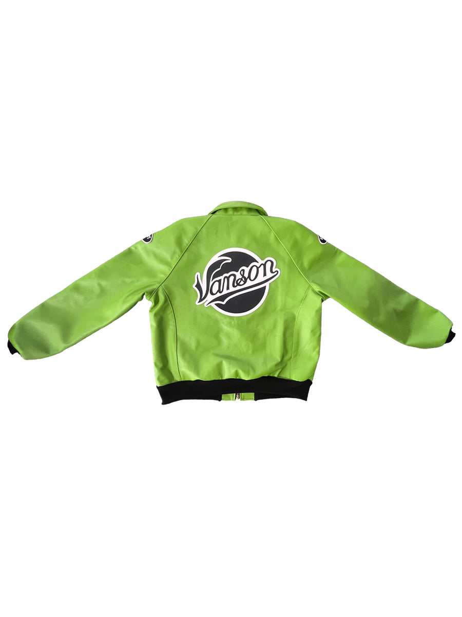 LIMITED VANSON LEATHERS | KAWASAKI BOMBER JACKET | 4-12 WEEKS PRODUCTI